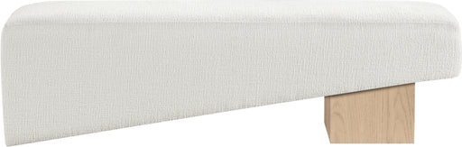 Meridian Furniture - Alora Fabric Upholstered Bench - 22057Cream - GreatFurnitureDeal