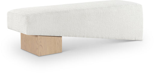 Meridian Furniture - Alora Fabric Upholstered Bench - 22057Cream - GreatFurnitureDeal