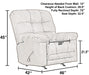 Catnapper - Machado Chaise Rocker Recliner w/Oversized X-tra Comfort Footrest in Chocolate- 4792-2-CHO - GreatFurnitureDeal