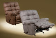 Catnapper - Machado Chaise Rocker Recliner w/Oversized X-tra Comfort Footrest in Chocolate- 4792-2-CHO - GreatFurnitureDeal
