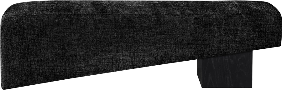 Meridian Furniture - Alora Fabric Upholstered Bench - 22058Black - GreatFurnitureDeal