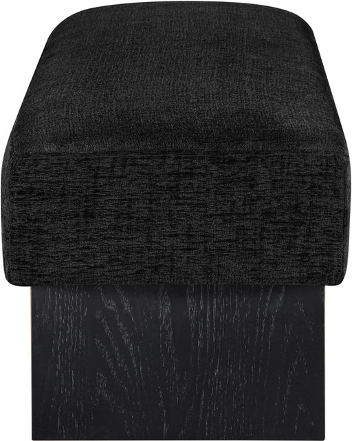Meridian Furniture - Alora Fabric Upholstered Bench - 22058Black - GreatFurnitureDeal