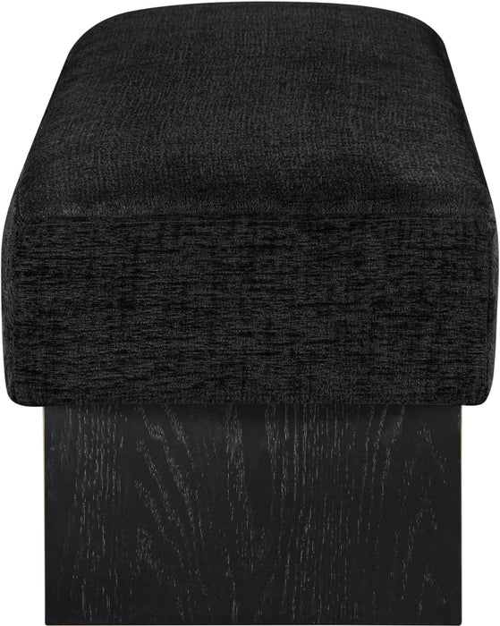 Meridian Furniture - Alora Fabric Upholstered Bench - 22058Black - GreatFurnitureDeal