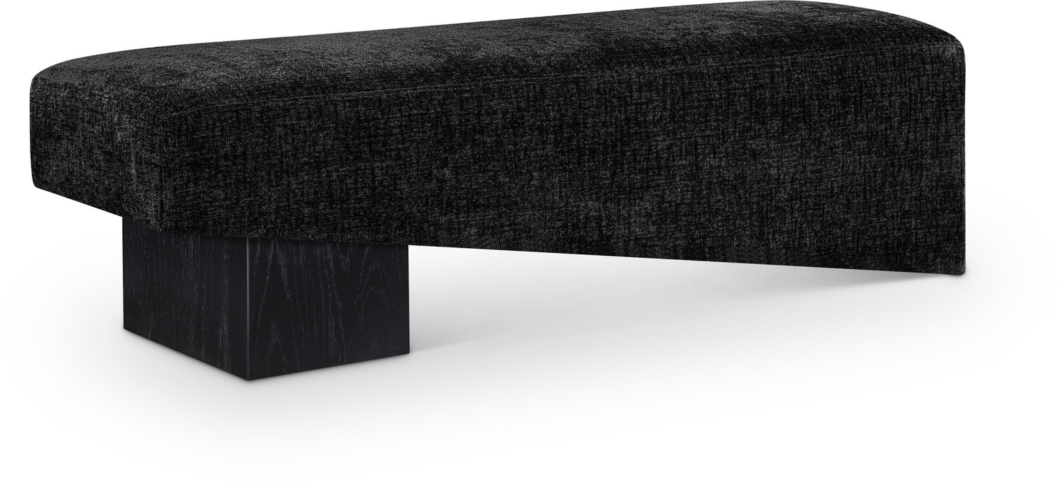 Meridian Furniture - Alora Fabric Upholstered Bench - 22058Black - GreatFurnitureDeal