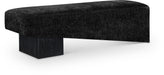 Meridian Furniture - Alora Fabric Upholstered Bench - 22058Black - GreatFurnitureDeal