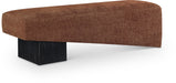 Meridian Furniture - Alora Fabric Upholstered Bench - 22058Cognac - GreatFurnitureDeal
