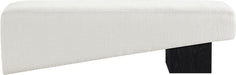 Meridian Furniture - Alora Fabric Upholstered Bench - 22058Cream - GreatFurnitureDeal