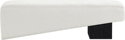 Meridian Furniture - Alora Fabric Upholstered Bench - 22058Cream - GreatFurnitureDeal