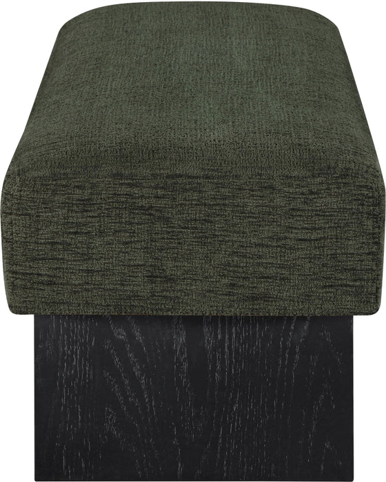 Meridian Furniture - Alora Fabric Upholstered Bench - 22058Green - GreatFurnitureDeal