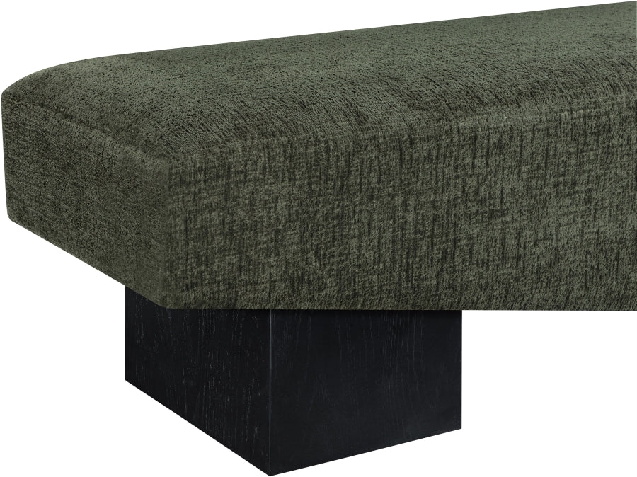 Meridian Furniture - Alora Fabric Upholstered Bench - 22058Green - GreatFurnitureDeal