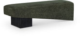 Meridian Furniture - Alora Fabric Upholstered Bench - 22058Green - GreatFurnitureDeal