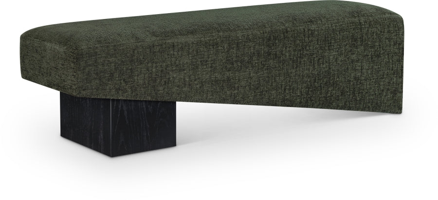 Meridian Furniture - Alora Fabric Upholstered Bench - 22058Green - GreatFurnitureDeal