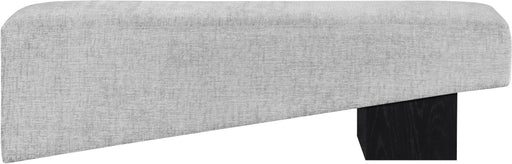 Meridian Furniture - Alora Fabric Upholstered Bench - 22058Grey - GreatFurnitureDeal