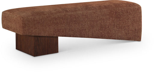 Meridian Furniture - Alora Fabric Upholstered Bench - 22059Cognac - GreatFurnitureDeal