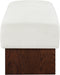 Meridian Furniture - Alora Fabric Upholstered Bench - 22059Cream - GreatFurnitureDeal