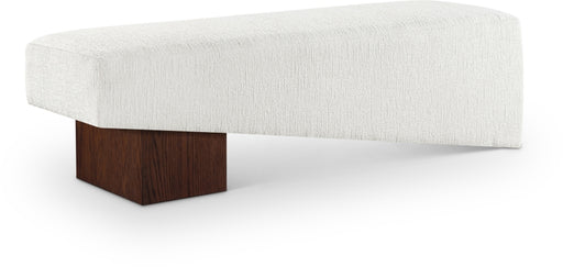 Meridian Furniture - Alora Fabric Upholstered Bench - 22059Cream - GreatFurnitureDeal