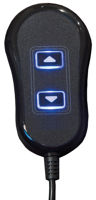 Catnapper - Dawkins Power Lay Flat Recliner w/Oversized X-tra Comfort Footrest in Charcoal- 64793-7-CHA - GreatFurnitureDeal