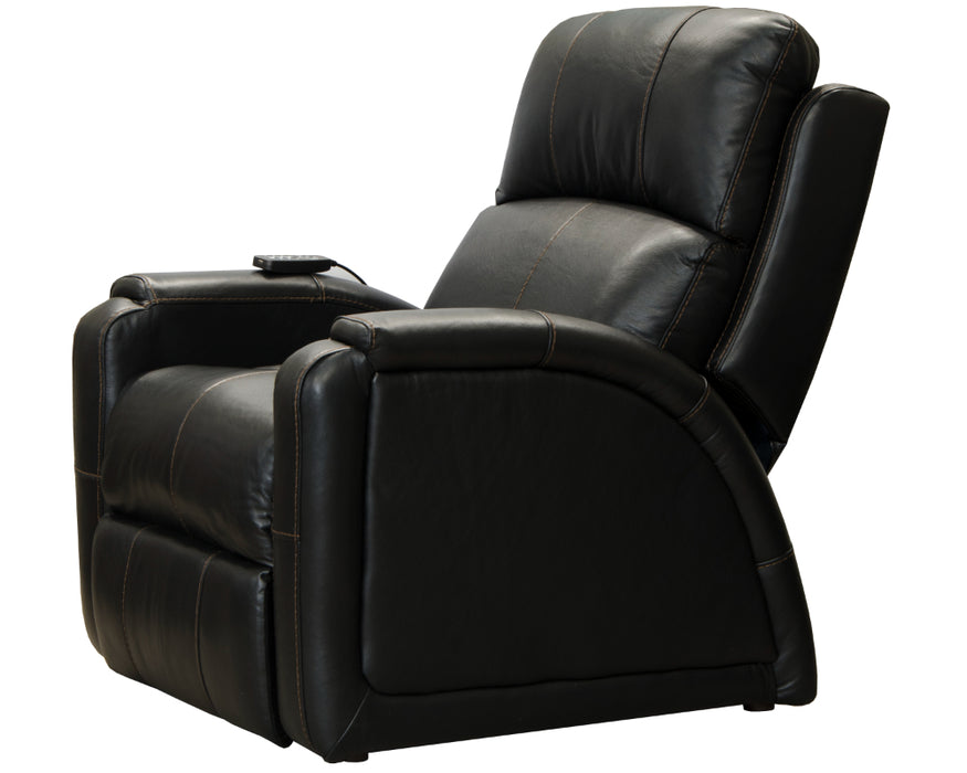 Catnapper - Reliever Power Headrest Power Lay Flat Recliner in Black - 764795-7-BLACK - GreatFurnitureDeal