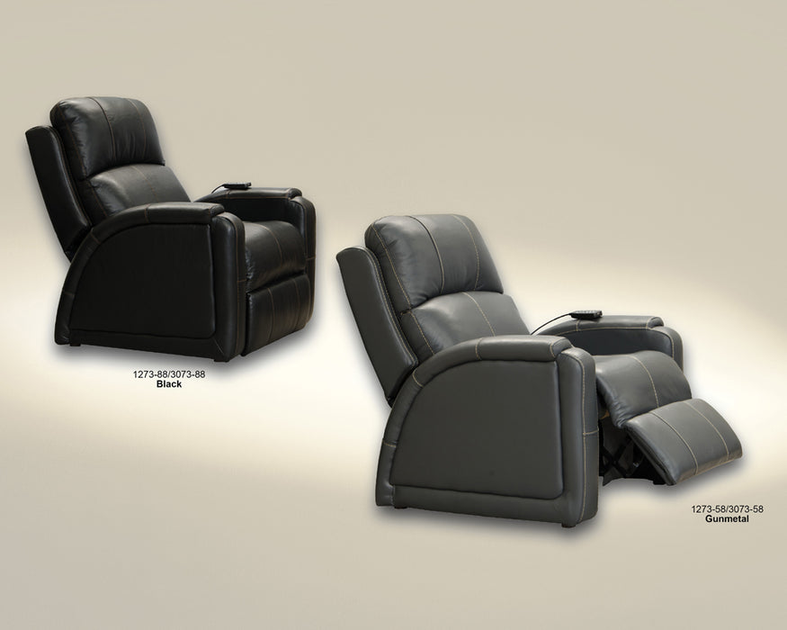 Catnapper - Reliever Power Headrest Power Lay Flat Recliner in Black - 764795-7-BLACK - GreatFurnitureDeal