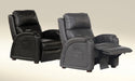 Catnapper - Reliever Power Headrest Power Lay Flat Recliner in Black - 764795-7-BLACK - GreatFurnitureDeal