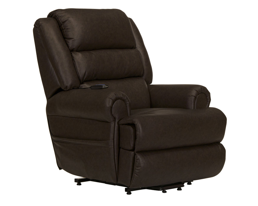 Catnapper - Muncy Power Headrest Power Rocker Recliner w/CR3 Heat/Massage in Walnut - 4800-WALNUT - GreatFurnitureDeal