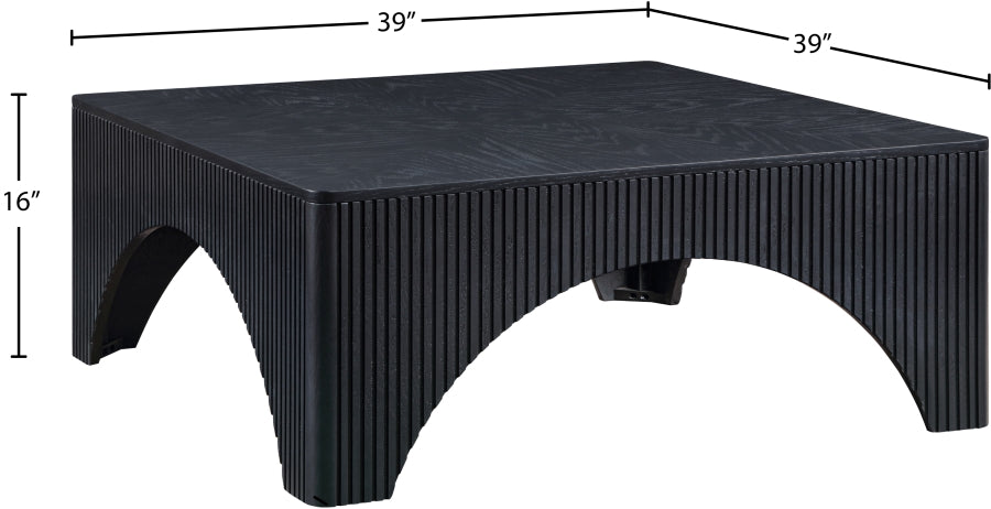 Meridian Furniture - Eloise Oak Veneer Coffee Table - 99089Black-CT - GreatFurnitureDeal