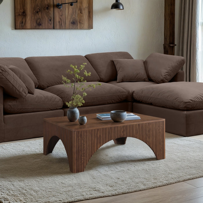 Meridian Furniture - Eloise Oak Veneer Coffee Table - 99089Brown-CT - GreatFurnitureDeal