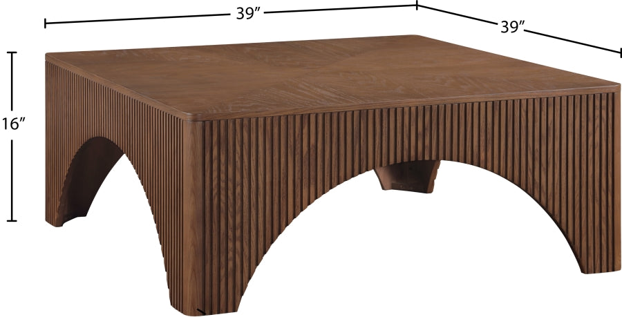 Meridian Furniture - Eloise Oak Veneer Coffee Table - 99089Brown-CT - GreatFurnitureDeal