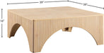 Meridian Furniture - Eloise Oak Veneer Coffee Table - 99089Oak-CT - GreatFurnitureDeal