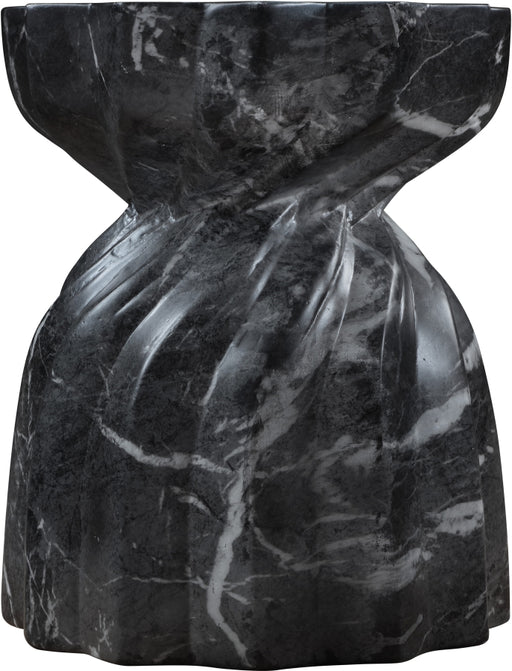 Meridian Furniture - Caserta Marble Finish Indoor/Outdoor Concrete End Table - 99048Black-ET - GreatFurnitureDeal