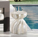 Meridian Furniture - Caserta Travertine Finish Indoor/Outdoor Concrete End Table - 99048Travertine-ET - GreatFurnitureDeal