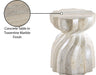 Meridian Furniture - Caserta Travertine Finish Indoor/Outdoor Concrete End Table - 99048Travertine-ET - GreatFurnitureDeal