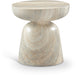 Meridian Furniture - Avellino Travertine Finish Indoor/Outdoor Concrete End Table - 99052Travertine-ET - GreatFurnitureDeal