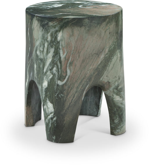 Meridian Furniture - Foligno Marble Finish Indoor/Outdoor Concrete End Table - 99054Green-ET - GreatFurnitureDeal