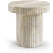 Meridian Furniture - Legatto Travertine Finish Indoor/Outdoor Concrete End Table - 99061Travertine-ET - GreatFurnitureDeal