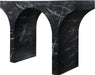 Meridian Furniture - Pomezia Marble Finish Concrete Console Table - 99073Black-T - GreatFurnitureDeal