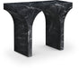 Meridian Furniture - Pomezia Marble Finish Concrete Console Table - 99073Black-T - GreatFurnitureDeal