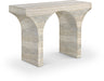 Meridian Furniture - Pomezia Travertine Finish Concrete Console Table - 99073Travertine-T - GreatFurnitureDeal