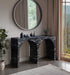 Meridian Furniture - Faenza Marble Finish Concrete Console Table - 99074Black-T - GreatFurnitureDeal