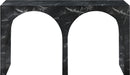 Meridian Furniture - Faenza Marble Finish Concrete Console Table - 99074Black-T - GreatFurnitureDeal