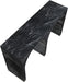 Meridian Furniture - Faenza Marble Finish Concrete Console Table - 99074Black-T - GreatFurnitureDeal