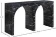 Meridian Furniture - Faenza Marble Finish Concrete Console Table - 99074Black-T - GreatFurnitureDeal