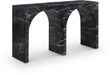 Meridian Furniture - Faenza Marble Finish Concrete Console Table - 99074Black-T - GreatFurnitureDeal