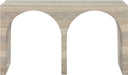 Meridian Furniture - Faenza Travertine Finish Concrete Console Table - 99074Travertine-T - GreatFurnitureDeal
