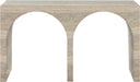 Meridian Furniture - Faenza Travertine Finish Concrete Console Table - 99074Travertine-T - GreatFurnitureDeal
