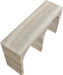 Meridian Furniture - Faenza Travertine Finish Concrete Console Table - 99074Travertine-T - GreatFurnitureDeal