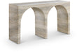 Meridian Furniture - Faenza Travertine Finish Concrete Console Table - 99074Travertine-T - GreatFurnitureDeal