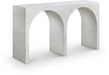 Meridian Furniture - Faenza Marble Finish Concrete Console Table - 99074White-T - GreatFurnitureDeal