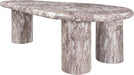 Meridian Furniture - Sassari Marble Finish Indoor/Outdoor Concrete Coffee Table - 99095Brown-CT - GreatFurnitureDeal