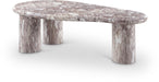 Meridian Furniture - Sassari Marble Finish Indoor/Outdoor Concrete Coffee Table - 99095Brown-CT - GreatFurnitureDeal